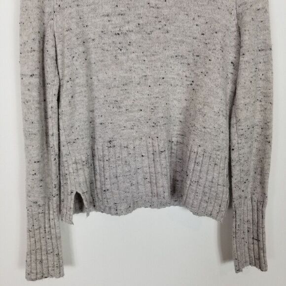 Madewell Women Donegal Inland Turtleneck Sweater Pullover Sz M Gray Wool Blend - Picture 6 of 8
